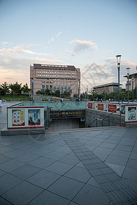 旅行城市奢华北京西单商业街背景图片