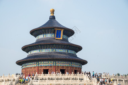 圆柱台阶建筑外部名胜古迹天空北京天坛公园背景