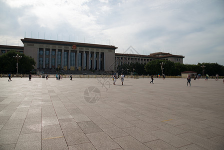 广场宽阔旅行北京人民大会堂背景图片