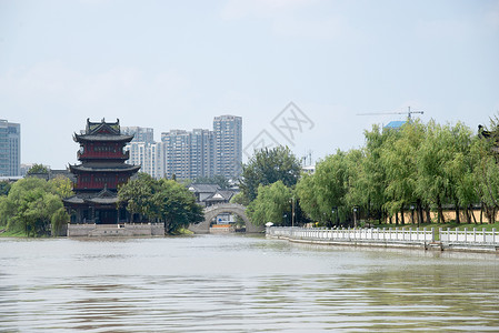 景点江苏淮安清江浦中洲岛背景