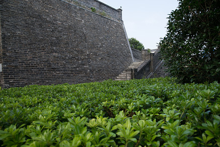 历史市中心江苏淮安的美丽景区背景