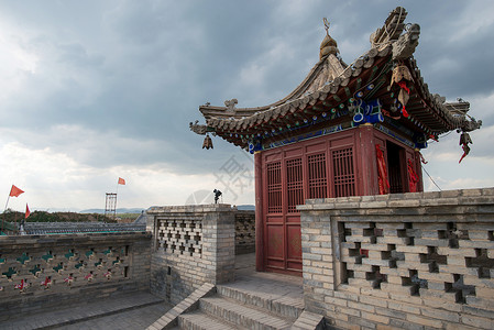 建筑楼梯摄影都市风景摄影河北省蔚县暖泉古镇背景