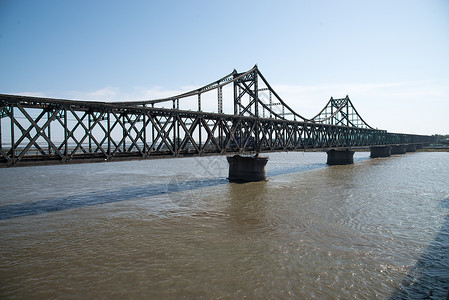 边境鸭绿江旅游胜地辽宁省丹东大桥图片