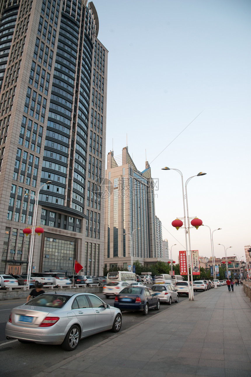 市中心旅游目的地辽宁省丹东城市建筑图片