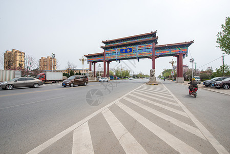 路传统文化公路河北省雄州牌坊背景