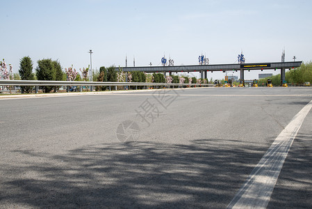 汉字摄影前进的道路白洋淀高速公路收费站背景图片