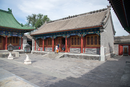 特色庭院日光都市风光文化遗产北京恭王府背景