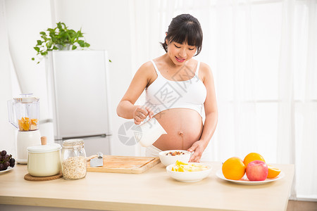孕妇早餐孕妇烹饪早餐背景