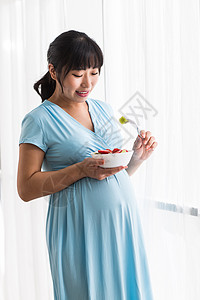 草莓新上市放松希望骄傲幸福的孕妇背景