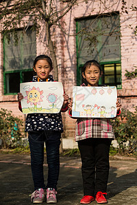 问题海报东方人希望小学出示乡村小学里的小学生背景