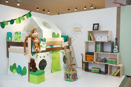 室内设计摄影家居水平构图摄影儿童房背景