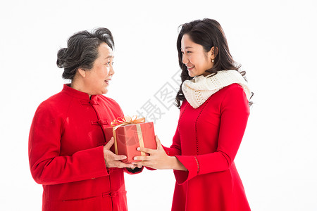 20多岁唐装传统服装女儿送母亲新年礼物图片