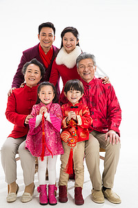 父亲和儿子合影65到69岁东方人背景分离幸福家庭过新年背景