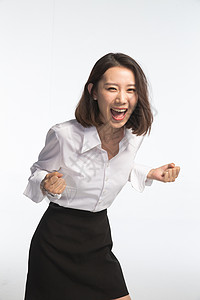 微笑刺激东亚商务青年女人图片