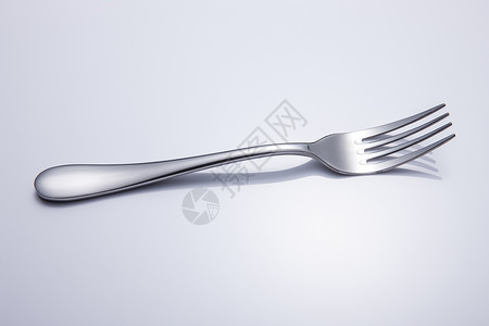 餐具叉子白色一把不锈钢高清图片