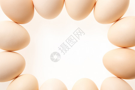 有机食品高视角干净鸡蛋图片