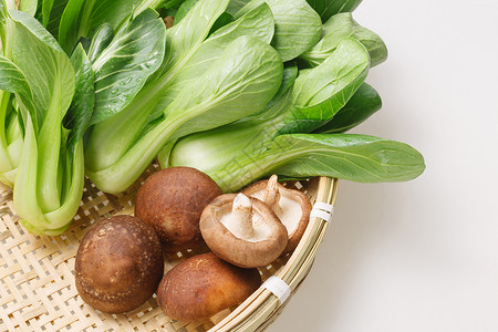 食物状态蔬菜传统文化香菇油菜图片
