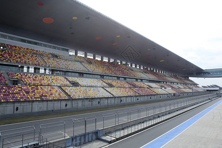 F1赛车场赛车场运动跑道现代上海赛车场背景