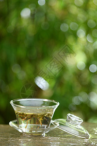 传统茶文化玻璃茶杯图片