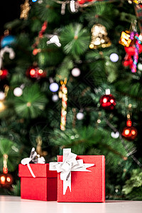 传统庆典庆祝礼品盒圣诞礼物背景图片