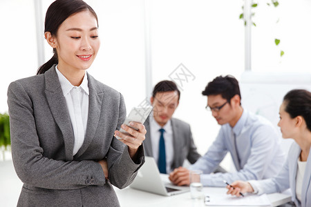 人际社交团队成年人成功商务男女在办公室工作背景