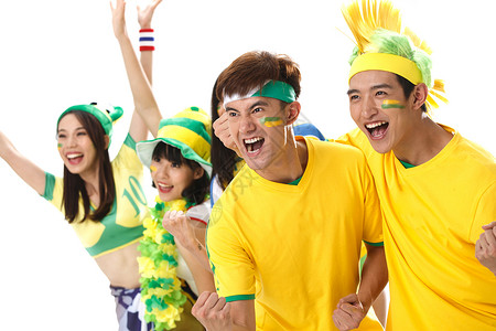 快乐世界杯亚洲青年球迷拉拉队图片