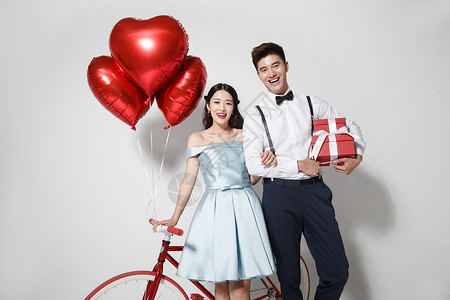 亚洲包装盒结婚纪念日浪漫情侣图片