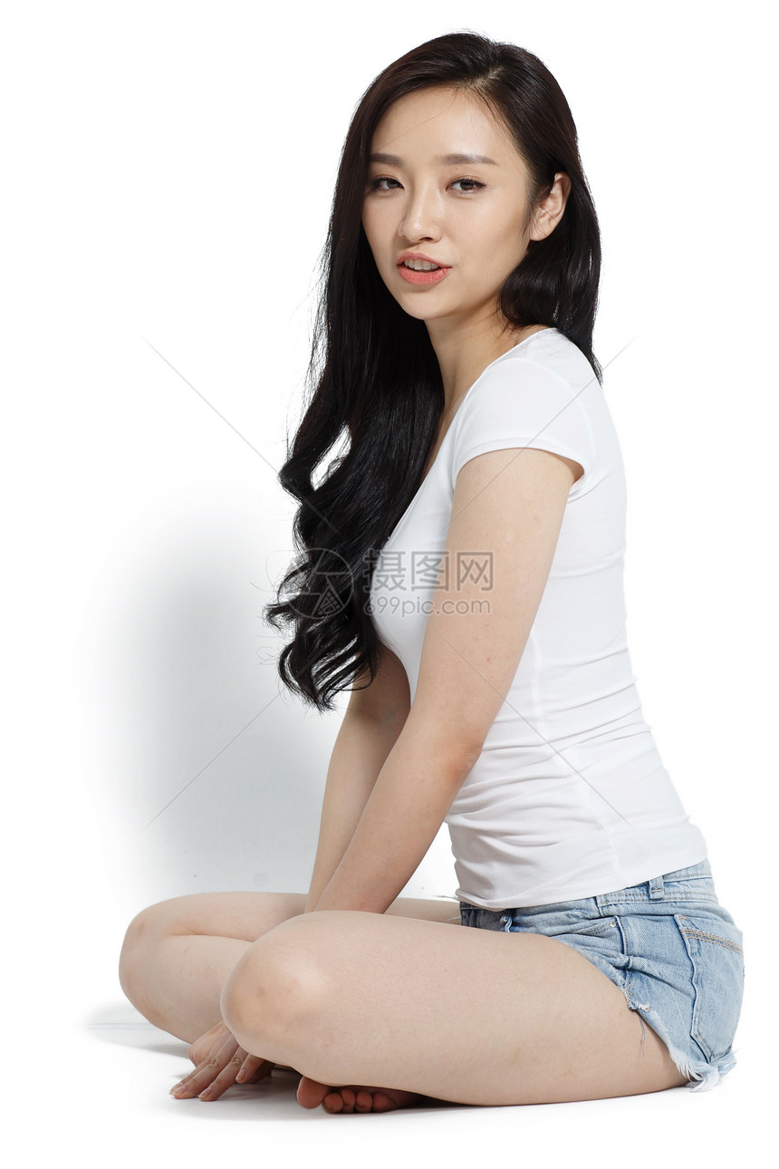 责任亚洲人快乐的青年女人图片