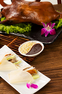 小吃户内中华美食北京烤鸭图片