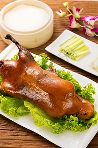 调料饮食主菜北京烤鸭背景图片