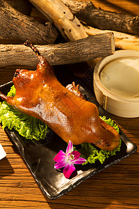 餐饮文化东亚饼北京烤鸭图片