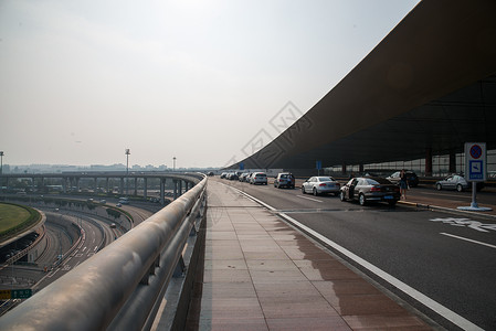 旅行地标建筑公共设施北京机场T3航站楼背景图片