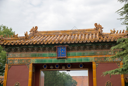 文化公园北京雍和宫背景图片