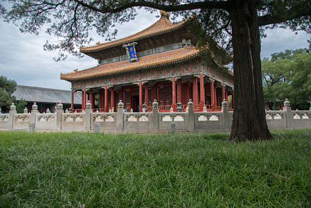 国际著名景点北京雍和宫背景图片