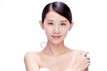 亚洲身体保养身体关注年轻美女妆面图片