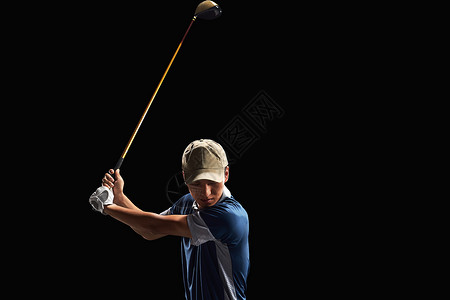 高尔夫运动员打高尔夫球的运动员背景