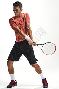 气概运动员打网球背景