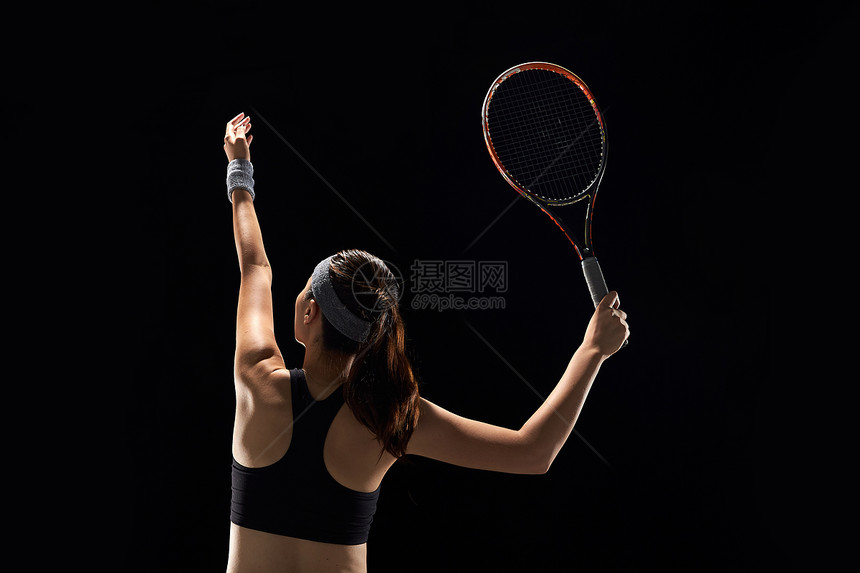 体育器械休闲装运动员打网球图片
