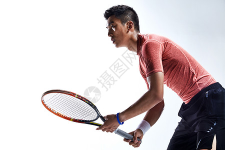 手臂塑形成年人运动员打网球背景