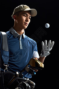 青年高尔夫球运动员图片