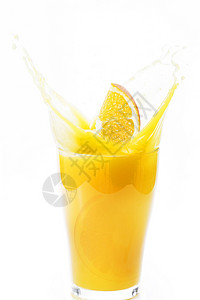 饮料橙汁橙色果肉高清图片
