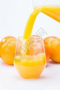 健康食物精神振作无人橙汁背景