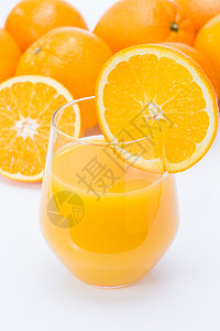 橙子果肉诱惑橙汁图片