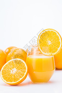 维生素诱惑影棚拍摄橙汁饮料图片