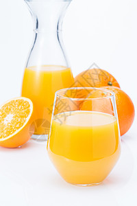 食品饮料活力橙色橙汁图片