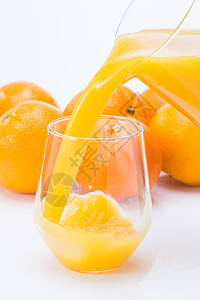 健康的有机食品诱惑橙汁图片