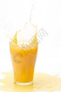 橙色一个物体精神振作橙汁背景