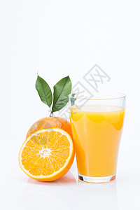 垂直构图影棚拍摄食品橙汁图片