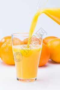 健康生活方式黄色桔子橙汁图片