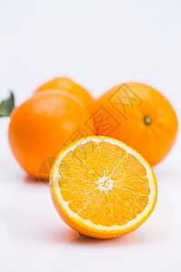 四个物体精神振作果肉橙子高清图片
